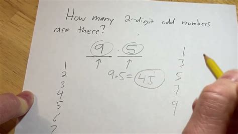 2 digit odd number|How many two.